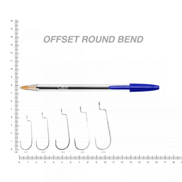Anzuelo Pinnacle Offset Round Bend BS-2314 - Imagen 3