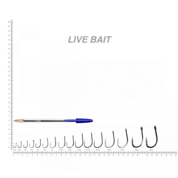 Anzuelo Pinnacle 3X Live Bait KH-11110 - Imagen 3