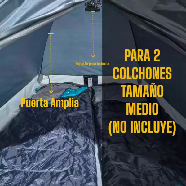 Carpa Kawana Lazer Azul Glauco – Para 3 Personas - Imagen 3