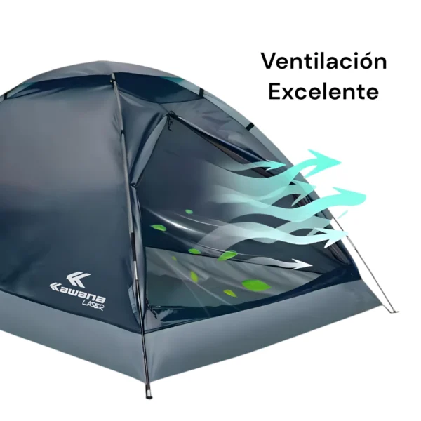 Carpa Kawana Lazer Azul Glauco – Para 3 Personas - Imagen 4