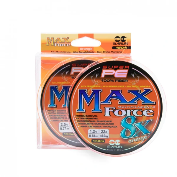 Hilo Multifilamento Max Force X8 Naranja - Imagen 3