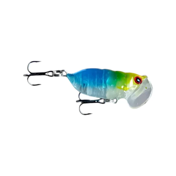 Señuelo Ottoni PF1801-6150 – Popper/Crankbait Multicolor con Pala Translúcida - Imagen 2