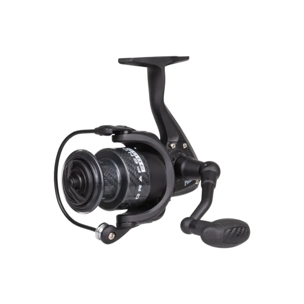 Carrete de grafeno con manivela en T y freno híbrido