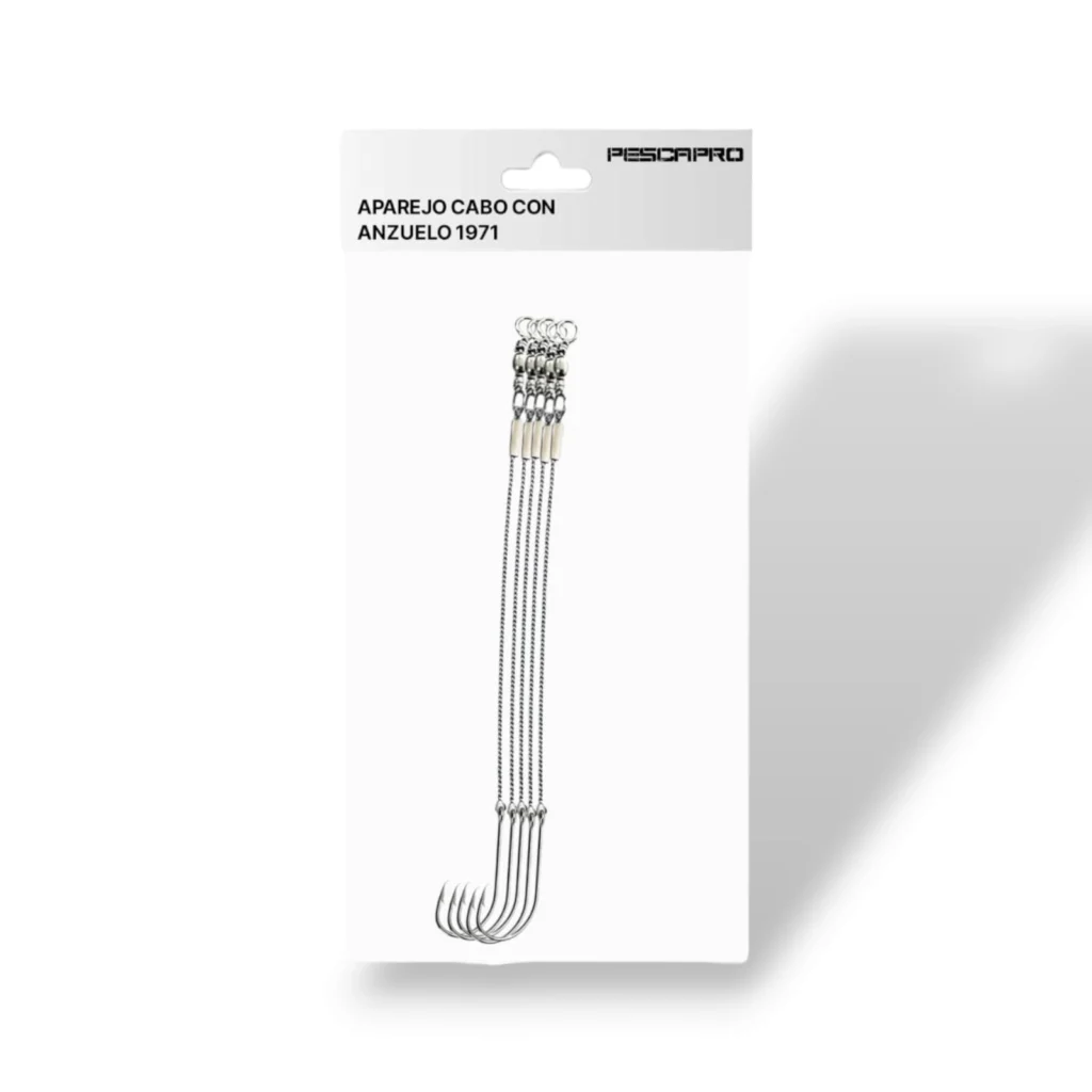 Aparejo con anzuelo 1971 Pescapro, pack de 5