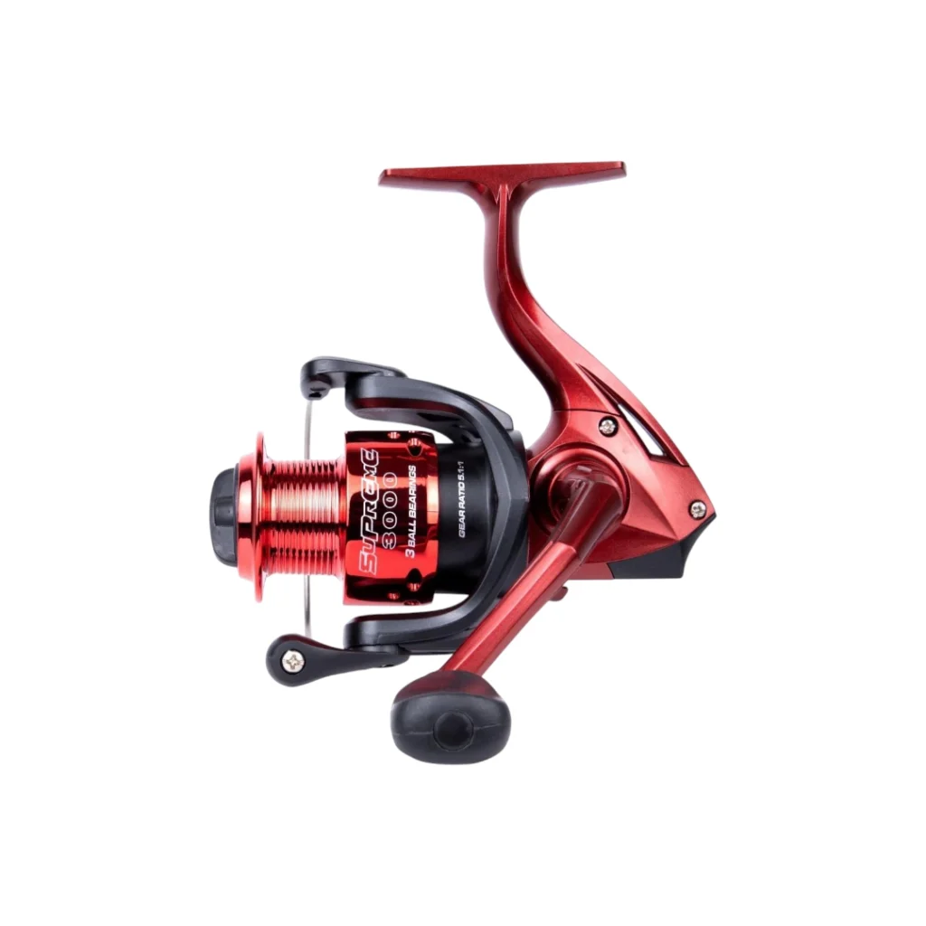 Reel Supreme Maruri – carrete cromado vista lateral
