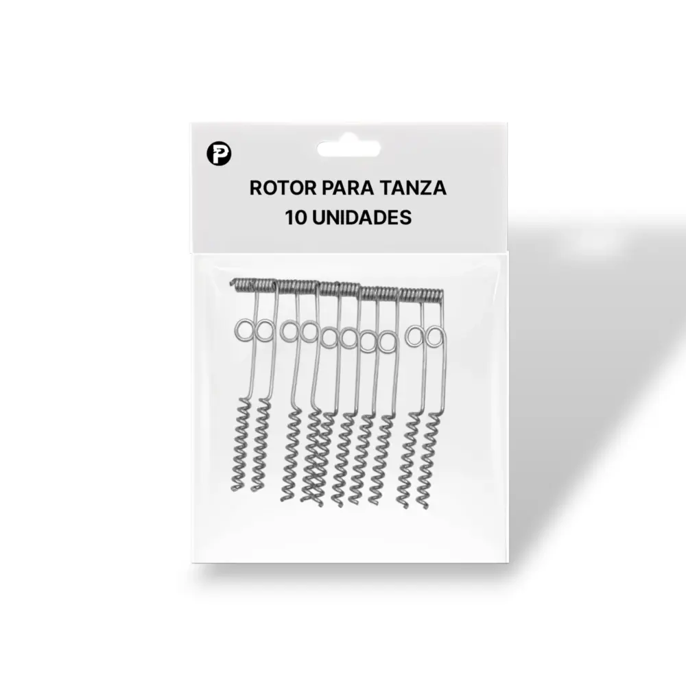 Rotor metálico para tanza de pesca