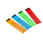 Organizador de aparejos de pesca rojo, amarillo, azul y verde