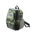 mochila para pesca top fishing modelo hs-5042 verde con multiples compartimentos