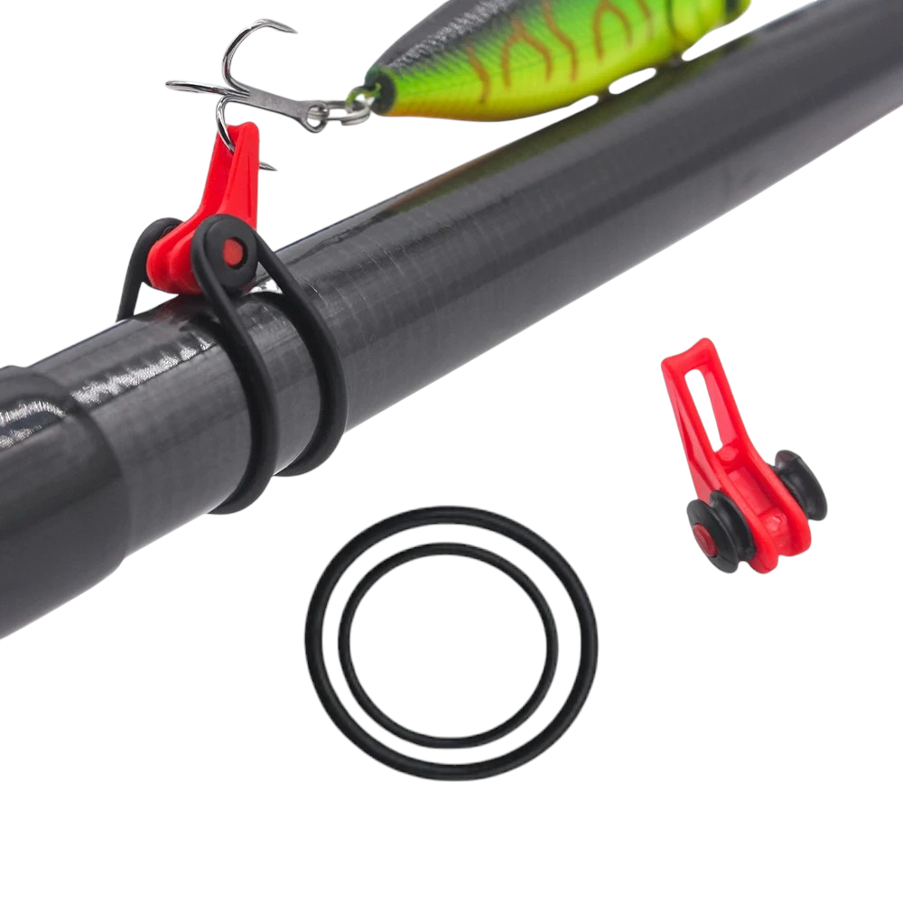 Sujetador de anzuelo para vara multicolor con gomas ajustables - Imagen 3