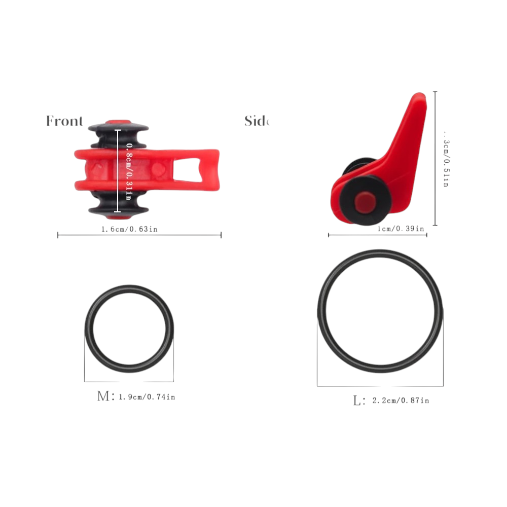 Sujetador de anzuelo para vara multicolor con gomas ajustables - Imagen 5
