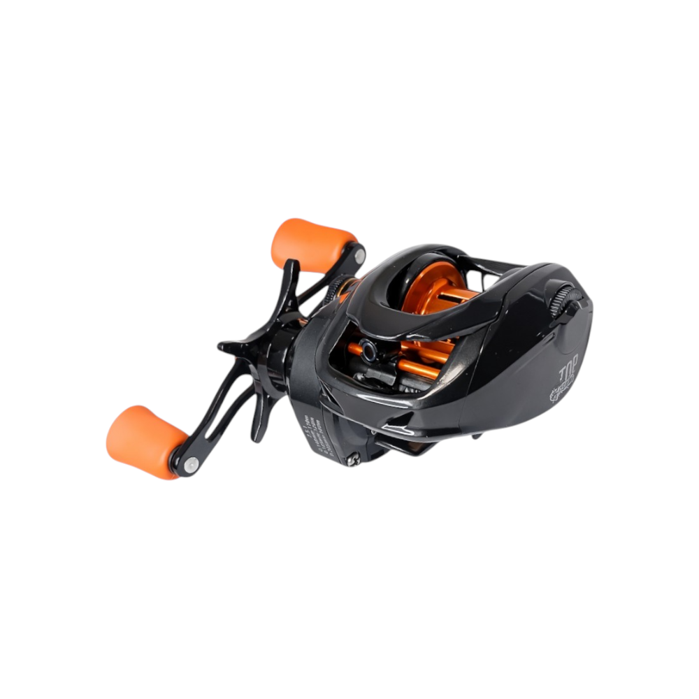 Reel Top Fishing Pantano Lite TD FC baitcasting manivela derecha, con chasis de carbono y freno digital